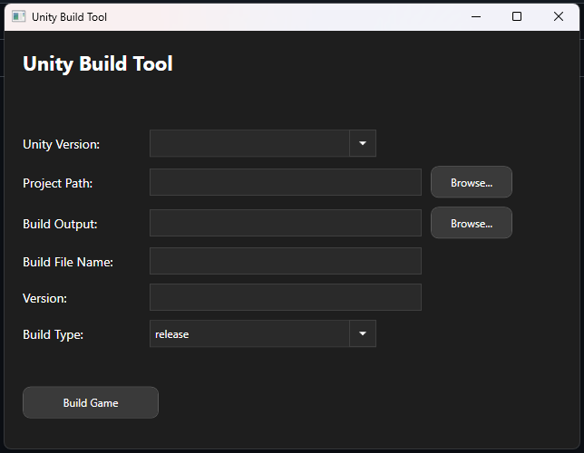 WPF Unity build tool