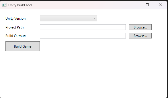 WPF Unity build tool
